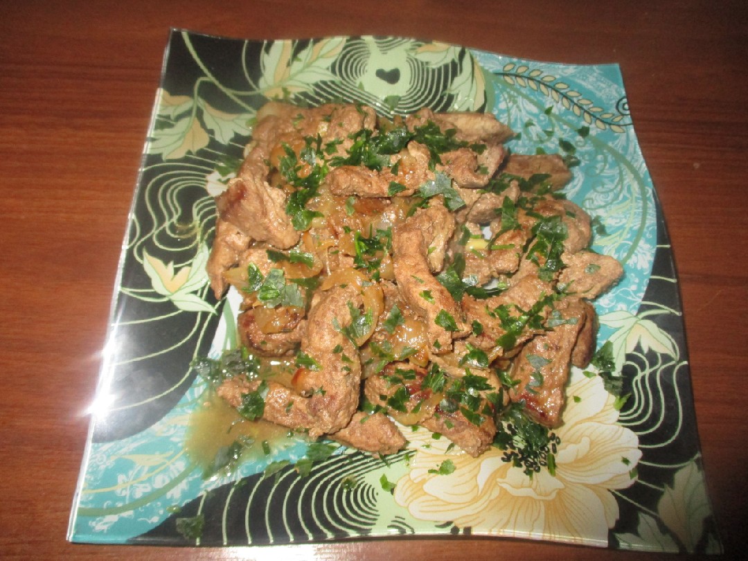 Печень по венециански #кулинарныймарафон