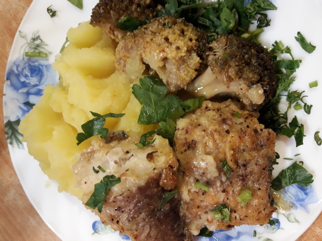 Рыба с брокколи