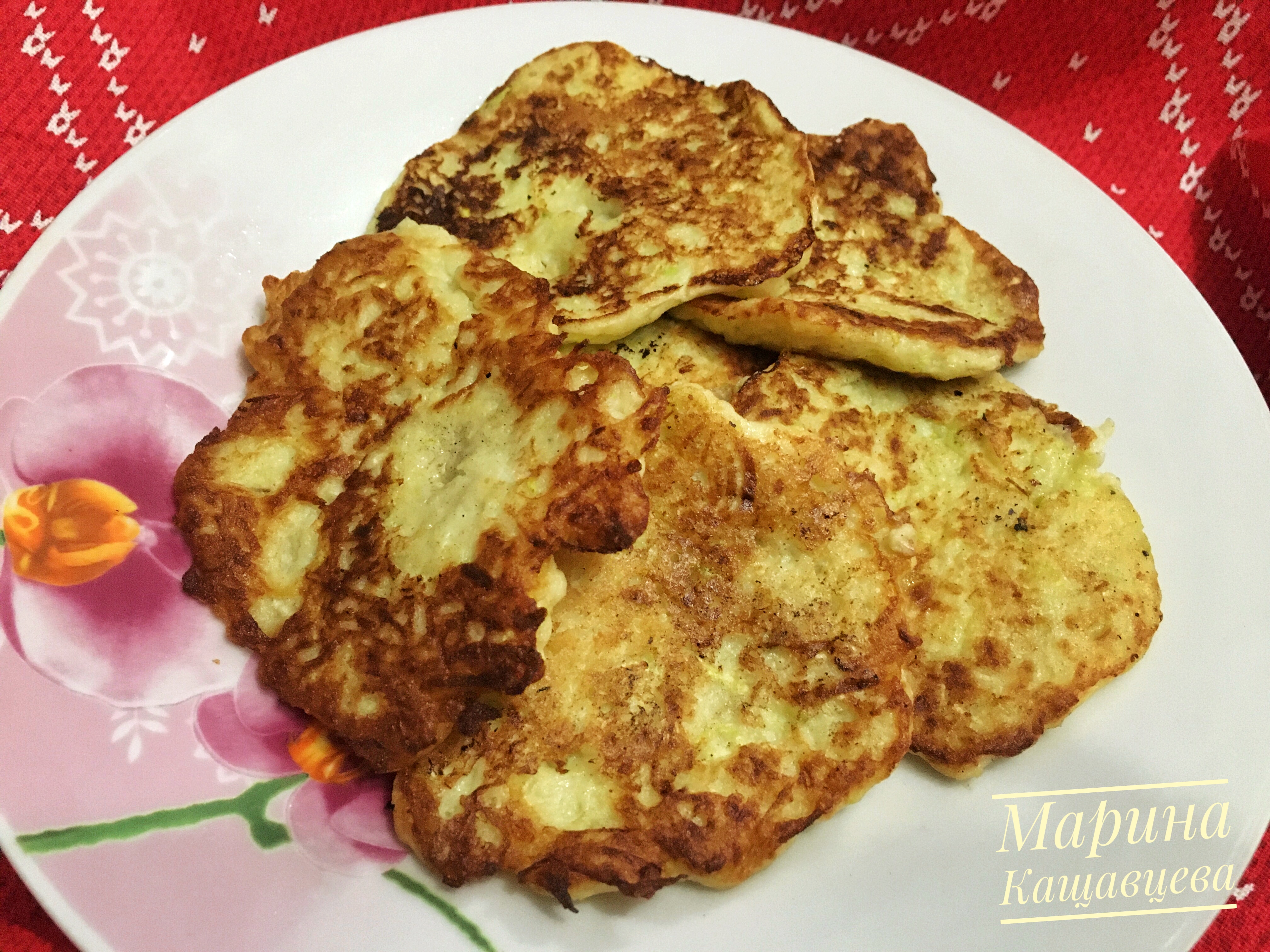 Кабачковые оладьи на рисовой муке