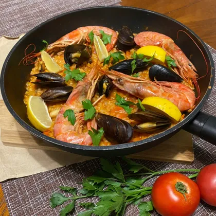 🇪🇸 Паэлья (Paella) рис с морепродуктами