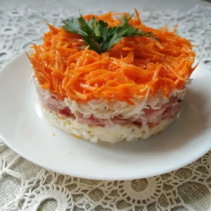 Салат с корейской морковкой