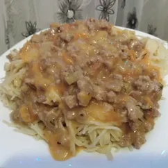 Капеллини с соусом из фарша 🍝