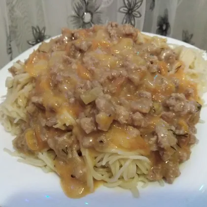 Капеллини с соусом из фарша 🍝