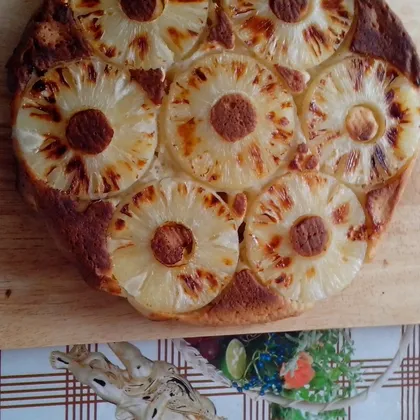 Перевёрнутый пирог с ананасами