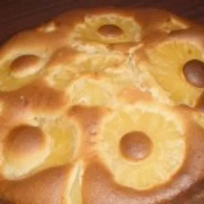Быстрый сгущено-ананасовый пирог