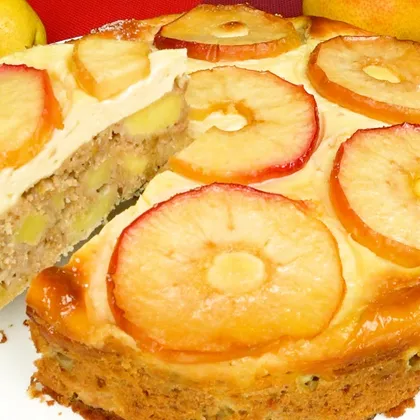 Бесподобный яблочно-творожный пирог с орехами | Incredible apple cheese pie with nuts