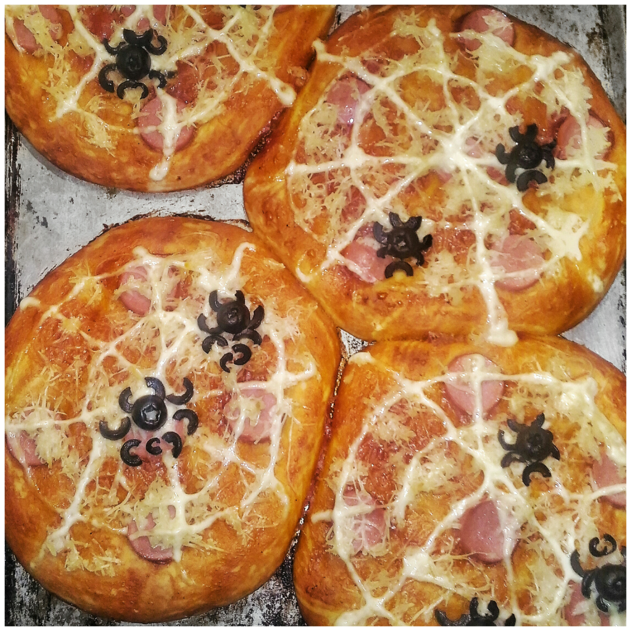 Мини-пиццы на Halloween🍕