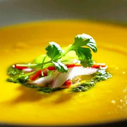 Крем-суп из тыквы от шеф-повара ресторана «Кузня»