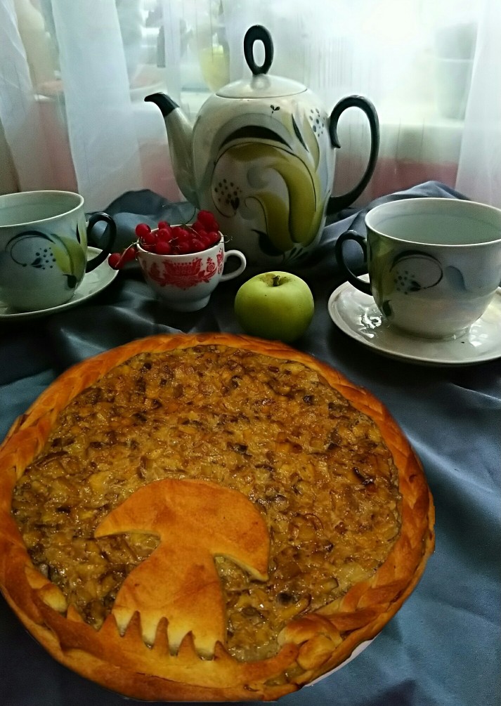 Киш с грибами