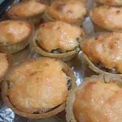 Тарталетки по типу запеченных роллов 