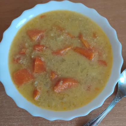 Суп с киноа и бататом (веганский)