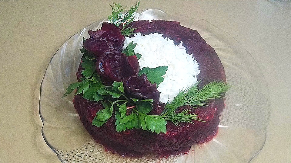 Салат-торт "Селедка под шубой"