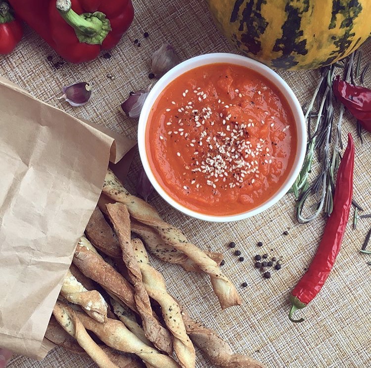 Zuppa di zucca, суп-пюре с тыквой