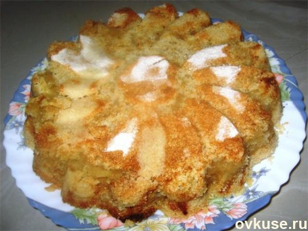 Насыпной яблочный пирог