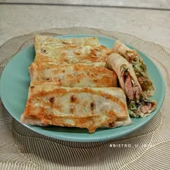 Рулетики из лаваша с тунцом и яйцом