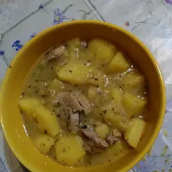 Тушеный картофель с мясом