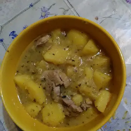 Тушеный картофель с мясом