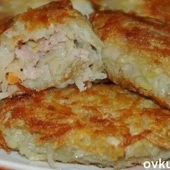 Картофельные зразы с мясным фаршем