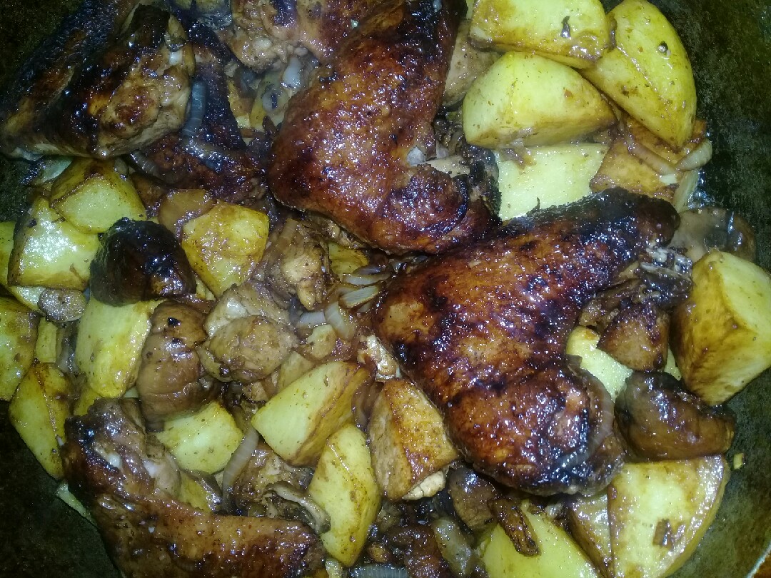 А-ля Ассорти. Мясо с картошкой