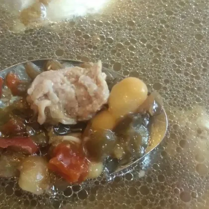 Бобовый суп с мясом