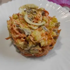 Салат из куриных желудков 