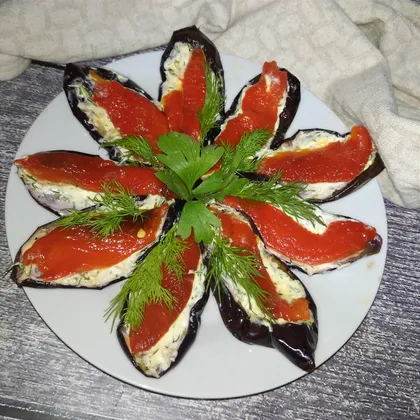 Закуска из баклажанов с болгарским перцем