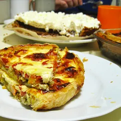 Вегетарианский киш на творожном тесте. Quiche-Vegetarisch