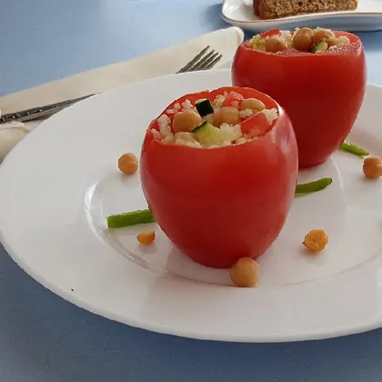 Фаршированные помидоры. Веганское блюдо
