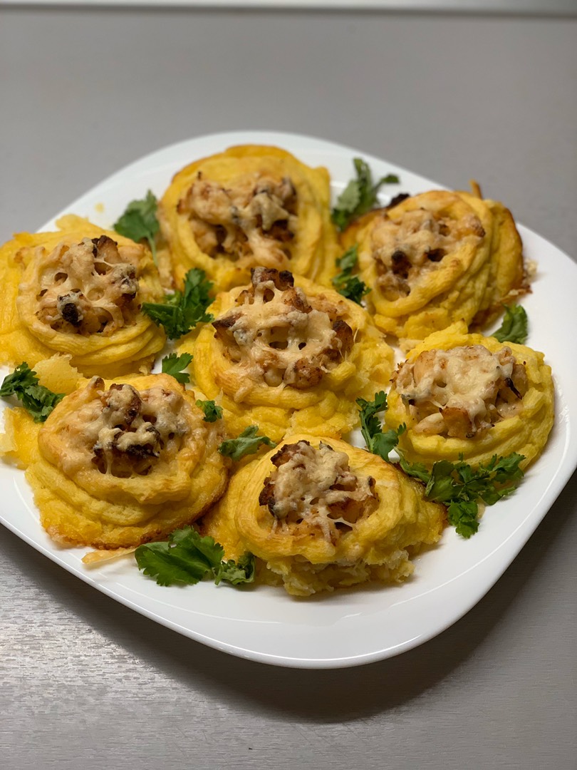 Жюльен в картофельных гнёздах