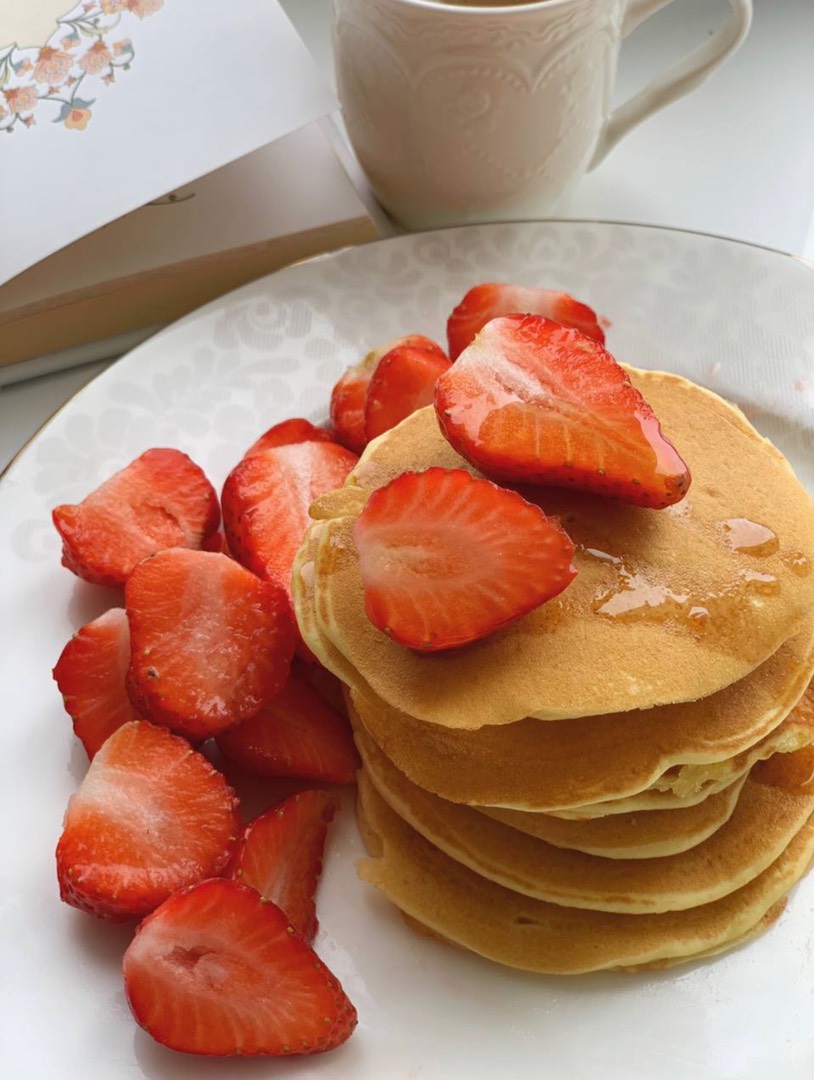 Рецепт вкусных панкейков 🍓🥞