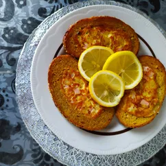 Гренки с карбонадом, горчицей и майонезом