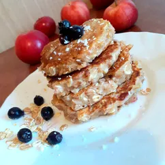 Овсяные оладьи с яблоком без яиц 🍎🍏🥞