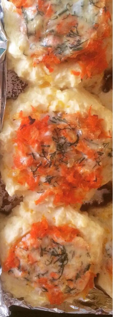 Картофельные корзиночки с рыбной начинкой
