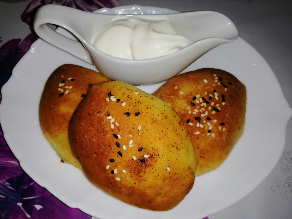 🌷Пирожки с луком и яйцом🌷