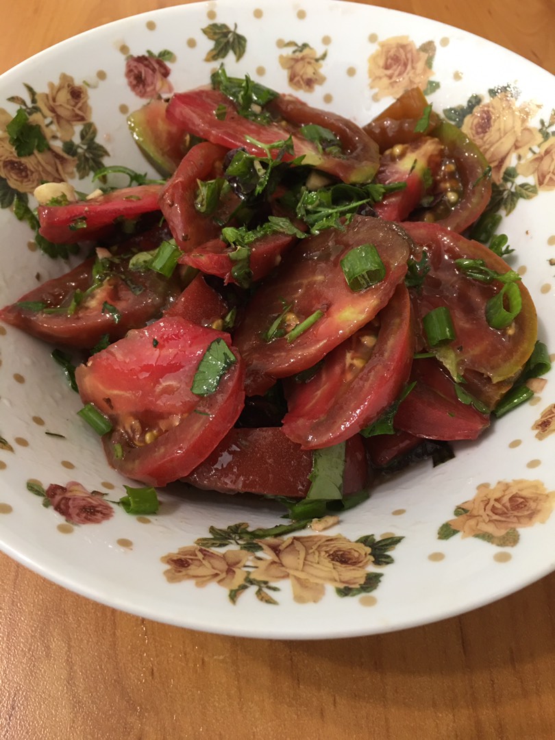 Легкий салат из помидоров — рецепты | Дзен
