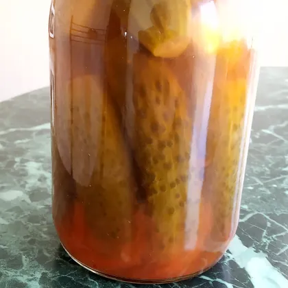 Огурцы с чили (на 6 литровых банок)