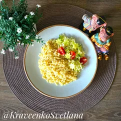 Булгур на сковороде со сливочным маслом