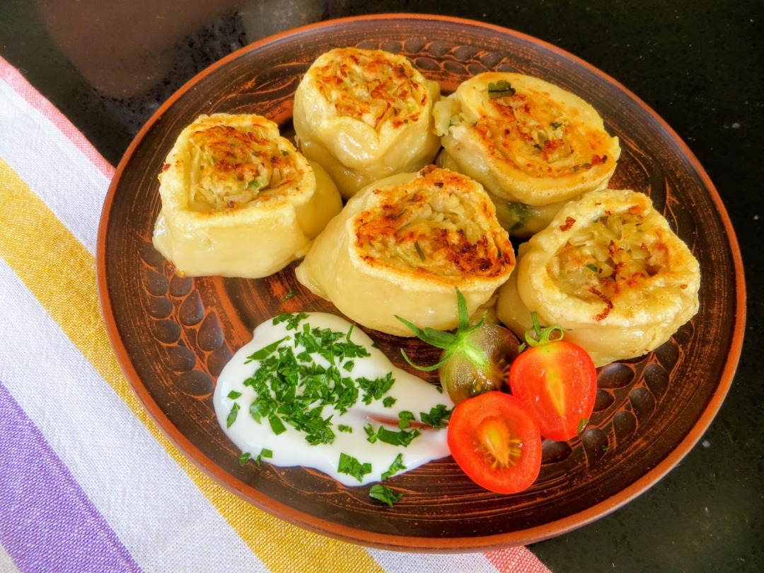 Соседка немка сказала будет вкусно! Жареные штрудли с начинкой, которая была под рукой