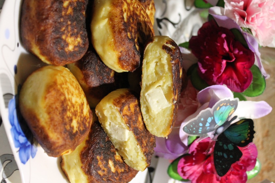 Картофельные сырники с адыгейским сыром