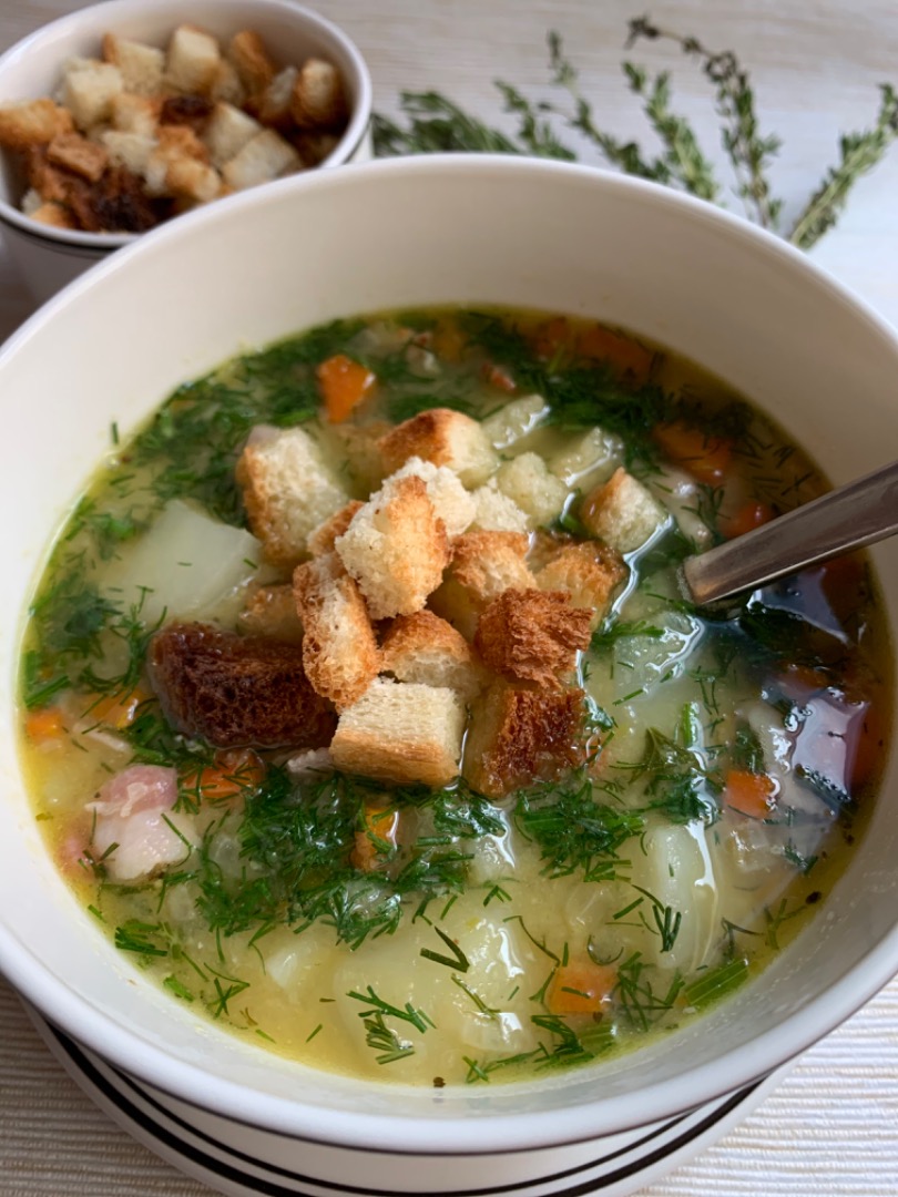 Мой рецепт: гороховый суп с копченой курицей