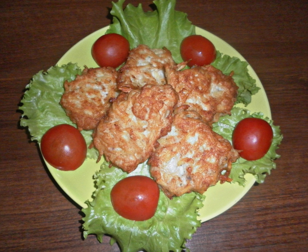 Рецепт - Драники, запеченные с куриным фаршем «Дровишки» с фото