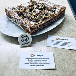 Вафельный торт 🍰 с грецкими орехами и кокосовой стружкой 🥥