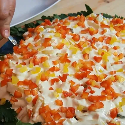 Незабываемый салат с креветками на Новый год + домашний майонез