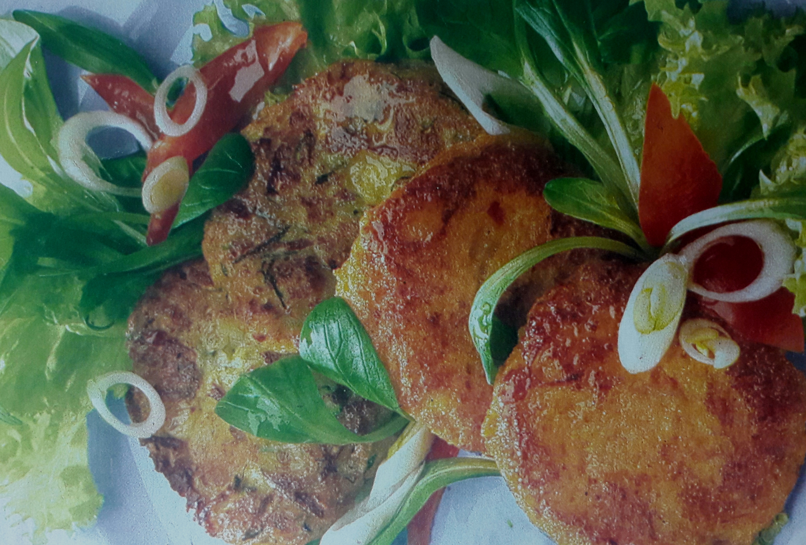 Биточки овощные с нежным соусом