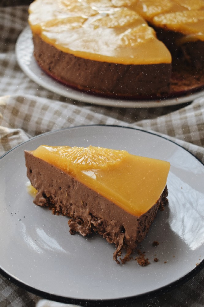Очень новогодний чизкейк шоколад-апельсин!🍊🍫 (без выпечки)