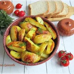 Картошка по-деревенски, запечённая в рукаве