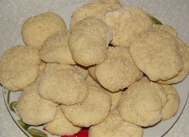 Королевские бискотти с кунжутом