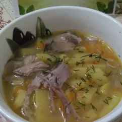 Картофель тушёный с индейкой 🍲