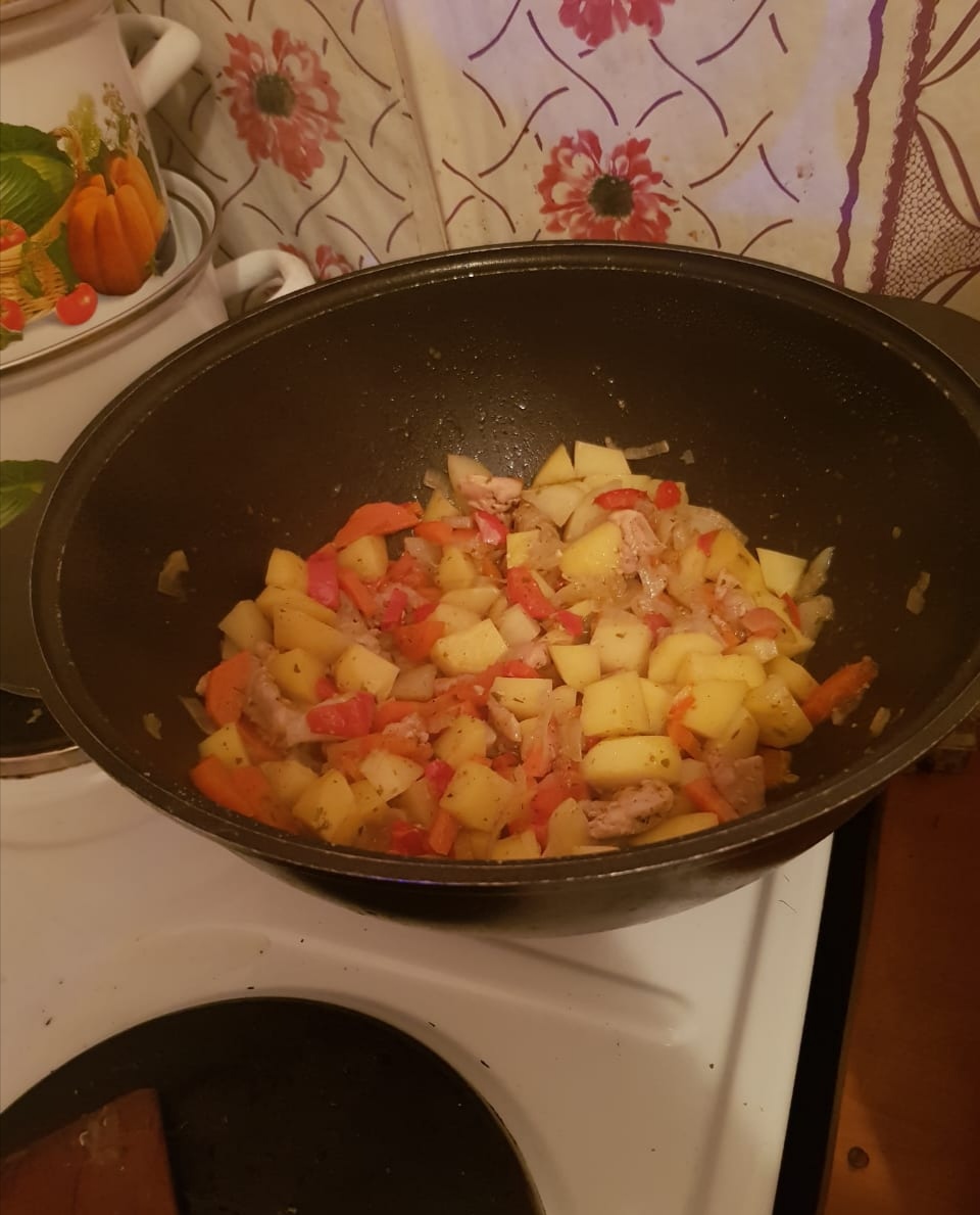 Вкусный ужин в казане