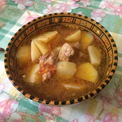 Картофельный соус с мясом🍖🥔🥘